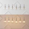 JONATHAN Y JYL1326A 40.5″ Modern 6-Light Linear Pendant Light, Contemporary Nickel Kitchen Island Chandelier with Clear Glass Globe Shades for Dining Room, Dimmable, 6 LED Bulbs Included