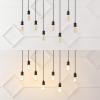 JONATHAN Y JYL1330A Rhys 40″ 8-Light Vintage Industrial Driftwood Iron LED Linear Chandelier with Height Adjustable Bulbs, for Bedroom, Living Room, Kitchen, Office, Brown Wood Finish/Black