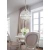 JONATHAN Y JYL6110A Georgina 12″ Crystal/Metal LED Chandelier Pendant Glam Contemporary Transitional Dimmable Dining Room Living Room Kitchen Foyer Bedroom Hallway, 12″, Antique Brass/Clear(12 in)