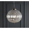 JONATHAN Y JYL6110A Georgina 12″ Crystal/Metal LED Chandelier Pendant Glam Contemporary Transitional Dimmable Dining Room Living Room Kitchen Foyer Bedroom Hallway, 12″, Antique Brass/Clear(16 in)