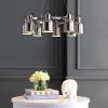JONATHAN Y JYL6115A Liam 26.5″ 8-Light Metal LED Chandelier, Contemporary, Transitional Dimmable Adjustable Dining Room, Living Room, Kitchen, Foyer, Bedroom, Nickel(8-Light)