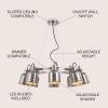 JONATHAN Y JYL6115A Liam 26.5″ 8-Light Metal LED Chandelier, Contemporary, Transitional Dimmable Adjustable Dining Room, Living Room, Kitchen, Foyer, Bedroom, Nickel(8-Light)