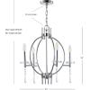 JONATHAN Y JYL7402A Laura 23″ Crystal/Metal LED Chandelier, Traditional, Transitional Dimmable Adjustable Dining Room, Living Room, Kitchen, Foyer, Bedroom, Chrome