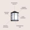JONATHAN Y JYL7447A Henry 7.75″ Outdoor Frosted Acrylic/Metal Integrated LED Sconce Transitional Cottage Industrial 3000K LED Bulbs Included Porch Patio Yard Garage Doorway Entryway, Black/White