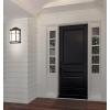 JONATHAN Y JYL7447A Henry 7.75″ Outdoor Frosted Acrylic/Metal Integrated LED Sconce Transitional Cottage Industrial 3000K LED Bulbs Included Porch Patio Yard Garage Doorway Entryway, Black/White