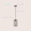 JONATHAN Y JYL7910C Helisa 7.25″ 1-Light Modern Contemporary Iron Spiral LED Pendant, Antique Silverfor Bedside Table, Kitchen Island, and Dining Table(Antique Silver)