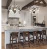 JONATHAN Y JYL9521A 16″ Traditional Crystal Chandelier, Oil Rubbed Bronze Adjustable 3-Light Pendant Lighting Fixture for Dining Room, Living Room, Bedroom, Foyer, Kitchen Island, LED Bulbs Included