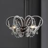JONATHAN Y JYL9521A 16″ Traditional Crystal Chandelier, Oil Rubbed Bronze Adjustable 3-Light Pendant Lighting Fixture for Dining Room, Living Room, Bedroom, Foyer, Kitchen Island, LED Bulbs Included