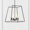 JONATHAN Y JYL9534A Hutson 4-Light 21″ Iron Modern Angled LED Chandelier, Bohemian, Casual, Cottage, Designer, Farmhouse, Glam, Industrial, Rustic, Transitional, Living Room, Kitchen, Bedroom, Black