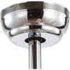 JONATHAN Y JYL9600A Crista 52″ 3-Light Metal/Wood LED Ceiling Fan, Transitional, Glam, Classic, Modern, Contemporary, Iron, Living Room, Family Room, Dining Room, Bedroom, Chrome