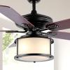 JONATHAN Y JYL9619A Brantley 52″ 2-Light Bohemian Farmhouse Iron LED Ceiling Fan Transitional Rustic For Bedroom, Dining Room, Living Room, Kitchen, Black