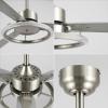 JONATHAN Y JYL9723A Remy 52″ 1-Light Modern Industrial Iron/Acrylic/Wood Remote-Controlled 6-Speed Integrated LED Ceiling Fan, Black/Dark Brown Wood for Living Room, Bedroom or Office(Silver/Ashwood)