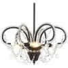 JONATHAN Y JYL9521A 16″ Traditional Crystal Chandelier, Oil Rubbed Bronze Adjustable 3-Light Pendant Lighting Fixture for Dining Room, Living Room, Bedroom, Foyer, Kitchen Island, LED Bulbs Included