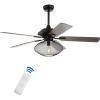 JONATHAN Y JYL9605A Clift 52″ 1-Light Mid-Century LED Ceiling Fan with Remote, Transitional, Glam, Classic, Modern, Contemporary, Living Room, Family Room, Dining Room, Bedroom, Oil Rubbed Bronze