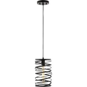 JONATHAN Y JYL7910C Helisa 7.25″ 1-Light Modern Contemporary Iron Spiral LED Pendant, Antique Silverfor Bedside Table, Kitchen Island, and Dining Table(Oil-Rubbed Bronze)