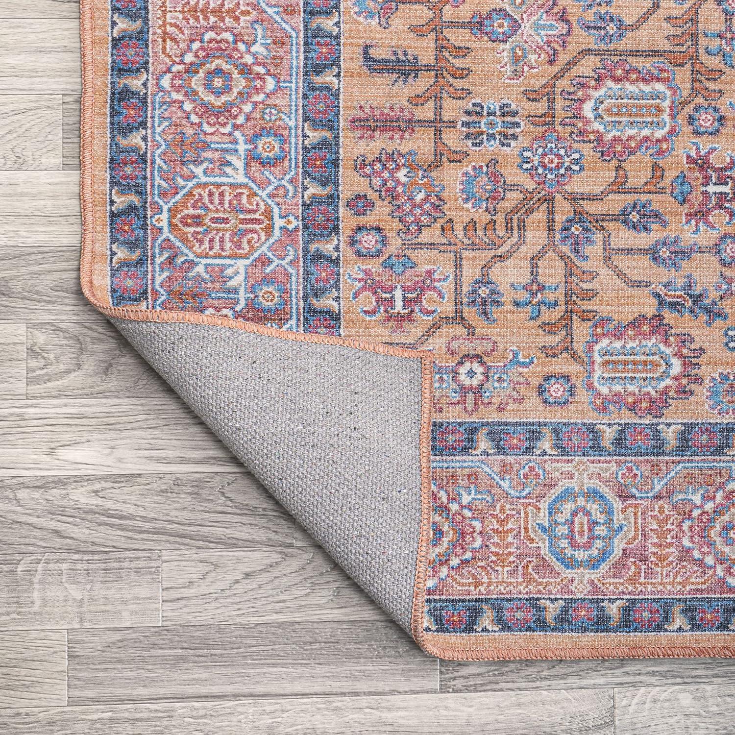 image:imageJONATHAN Y Machine Washable Multi Indoor Area Rug 5X8 ft Kemer for Living Room Bedroom Kitchen Office EasyCleaning High Traffic PetFriendly NonShedding WSH104A5