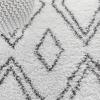 JONATHAN Y Beni Diamond Shag Ivory/Dark Gray Runner Rug, 2×8, Moroccan Style, Bohemian, Transitional, Easy-Cleaning for Living Room, Bedroom, Kitchen, Pet Friendly, Non-Shedding (ALA101A-28)(2’3″ x 8′ (Runner))