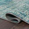 JONATHAN Y Machine Washable Blue Indoor Area Rug 5X8 ft, Regis Bohemian Medallion for Living Room, Bedroom, Kitchen, Office, Easy-Cleaning, High Traffic, Pet-Friendly, Non-Shedding (WSH107A-5)(Regis-teal/Cream)