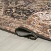 JONATHAN Y Machine Washable Indoor Area Rug 5X8 Terracotta/Navy, Dalyan Geometric Medallions for Living Room, Bedroom, Kitchen, Office, Easy-Cleaning, Pet-Friendly, Non-Shedding WSH101A-5(Chapell-black/Terra)