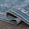 JONATHAN Y Machine Washable Indoor Area Rug 5X8 Terracotta/Navy, Dalyan Geometric Medallions for Living Room, Bedroom, Kitchen, Office, Easy-Cleaning, Pet-Friendly, Non-Shedding WSH101A-5(Dalyan-blue/Gray)