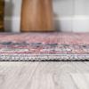 JONATHAN Y Machine Washable Indoor Area Rug 5X8 Terracotta/Navy, Dalyan Geometric Medallions for Living Room, Bedroom, Kitchen, Office, Easy-Cleaning, Pet-Friendly, Non-Shedding WSH101A-5(Dalyan-terra/Navy)