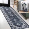 JONATHAN Y Machine Washable Indoor Area Rug 5X8 Terracotta/Navy, Dalyan Geometric Medallions for Living Room, Bedroom, Kitchen, Office, Easy-Cleaning, Pet-Friendly, Non-Shedding WSH101A-5(Dalyan-navy/Light Gray)