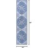 JONATHAN Y Machine Washable Indoor Area Rug 5X8 Terracotta/Navy, Dalyan Geometric Medallions for Living Room, Bedroom, Kitchen, Office, Easy-Cleaning, Pet-Friendly, Non-Shedding WSH101A-5(Maris-blue/Navy)