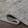 JONATHAN Y Machine Washable Navy/Cream Indoor Area Rug 5X8 ft, Alanya Ornate Medallion for Living Room, Bedroom, Kitchen, Office, Easy-Cleaning, High Traffic, Pet-Friendly, Non-Shedding (WSH100A-5)(Alanya-gray/Mustard)