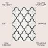 JONATHAN Y Marrakesh Shag Trellis Ivory/Charcoal Indoor Area Rug, 5×8, Bohemian, Transitional, Easy-Cleaning for Living Room, Bedroom, Kitchen, Pet Friendly, Non-Shedding (ALA100A-5)(3’11” x 6′ (Rectangular))