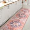 JONATHAN Y Machine Washable Indoor Area Rug 5X8 Terracotta/Navy, Dalyan Geometric Medallions for Living Room, Bedroom, Kitchen, Office, Easy-Cleaning, Pet-Friendly, Non-Shedding WSH101A-5(Maris-terracotta/Navy)
