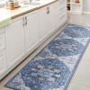 JONATHAN Y Machine Washable Indoor Area Rug 5X8 Terracotta/Navy, Dalyan Geometric Medallions for Living Room, Bedroom, Kitchen, Office, Easy-Cleaning, Pet-Friendly, Non-Shedding WSH101A-5(Maris-blue/Navy)