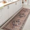 JONATHAN Y Machine Washable Indoor Area Rug 5X8 Terracotta/Navy, Dalyan Geometric Medallions for Living Room, Bedroom, Kitchen, Office, Easy-Cleaning, Pet-Friendly, Non-Shedding WSH101A-5(Maris-beige/Blue)