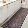 JONATHAN Y Machine Washable Indoor Area Rug 5X8 Terracotta/Navy, Dalyan Geometric Medallions for Living Room, Bedroom, Kitchen, Office, Easy-Cleaning, Pet-Friendly, Non-Shedding WSH101A-5(Dalyan-brown/Blue/Gray)