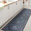 JONATHAN Y Machine Washable Indoor Area Rug 5X8 Terracotta/Navy, Dalyan Geometric Medallions for Living Room, Bedroom, Kitchen, Office, Easy-Cleaning, Pet-Friendly, Non-Shedding WSH101A-5(Dalyan-blue/Gray)
