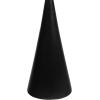 JONATHAN Y END4003A Ziggy 22″ Contemporary Designer Metal Drink Table and Decorative End Table with White Marble Round Top and Cone Pedestal Base for Living Room, Bedroom, Office, Antique Nickel(Antique Black)