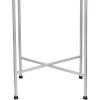 JONATHAN Y END4006E Sterling 26.25″ Industrial Classic Metal Foldable Rectangular End Table and Side Table with Mirrored Removable Tray Top for Living Room, Bedroom, Office, Bathroom, Silver(Silver)