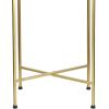 JONATHAN Y END4006E Sterling 26.25″ Industrial Classic Metal Foldable Rectangular End Table and Side Table with Mirrored Removable Tray Top for Living Room, Bedroom, Office, Bathroom, Silver(Gold)