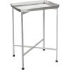 JONATHAN Y END4006E Sterling 26.25″ Industrial Classic Metal Foldable Rectangular End Table and Side Table with Mirrored Removable Tray Top for Living Room, Bedroom, Office, Bathroom, Silver(Silver)