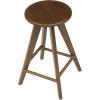 JONATHAN Y CSL2001A Ceren 25.5″ MidCentury Industrial Round Solid Wood Backless Counter Stool for Home, Kitchen, Dining Room, Workspaces, Cafes and Resturants, Natural(Walnut Brown)