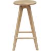 JONATHAN Y CSL2001A Ceren 25.5″ MidCentury Industrial Round Solid Wood Backless Counter Stool for Home, Kitchen, Dining Room, Workspaces, Cafes and Resturants, Natural(Natural)