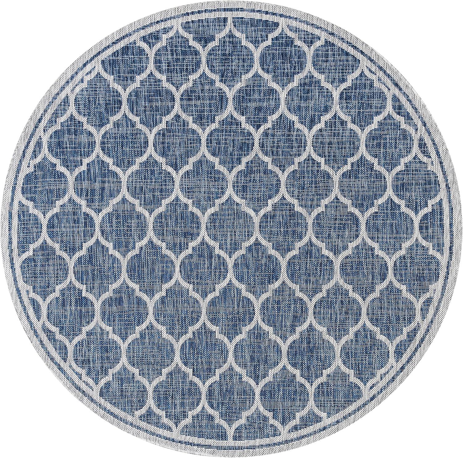image:imageJONATHAN Y Moroccan Trellis Indoor Outdoor Area Rug 3X5 EspressoTaupe Trebol Textured Weave for Backyard Patio Porch EasyCleaning High Traffic PetFriendly NonShedding SMB109B3NavyGray
