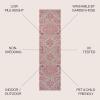 JONATHAN Y Boho Medallion Indoor Outdoor Area Rug 3X5 Teal/Gray, Estrella Textured Weave for Backyard, Patio, Porch, Easy-Cleaning, High Traffic, Pet-Friendly, Non-Shedding (SMB105C-3)(Light Gray/Fuchsia)
