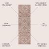 JONATHAN Y Boho Medallion Indoor Outdoor Area Rug 3X5 Teal/Gray, Estrella Textured Weave for Backyard, Patio, Porch, Easy-Cleaning, High Traffic, Pet-Friendly, Non-Shedding (SMB105C-3)(Red/Taupe)