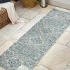 JONATHAN Y Boho Medallion Indoor Outdoor Area Rug 3X5 Teal/Gray, Estrella Textured Weave for Backyard, Patio, Porch, Easy-Cleaning, High Traffic, Pet-Friendly, Non-Shedding (SMB105C-3)(Teal/Gray)