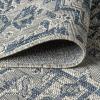 JONATHAN Y Boho Medallion Indoor Outdoor Area Rug 3X5 Teal/Gray, Estrella Textured Weave for Backyard, Patio, Porch, Easy-Cleaning, High Traffic, Pet-Friendly, Non-Shedding (SMB105C-3)(Navy/Gray)