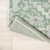 JONATHAN Y Boho Medallion Indoor Outdoor Area Rug 3X5 Teal/Gray, Estrella Textured Weave for Backyard, Patio, Porch, Easy-Cleaning, High Traffic, Pet-Friendly, Non-Shedding (SMB105C-3)(Green/Cream)
