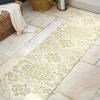 JONATHAN Y Boho Medallion Indoor Outdoor Area Rug 3X5 Teal/Gray, Estrella Textured Weave for Backyard, Patio, Porch, Easy-Cleaning, High Traffic, Pet-Friendly, Non-Shedding (SMB105C-3)(Cream/Green)