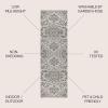 JONATHAN Y Boho Medallion Indoor Outdoor Area Rug 3X5 Teal/Gray, Estrella Textured Weave for Backyard, Patio, Porch, Easy-Cleaning, High Traffic, Pet-Friendly, Non-Shedding (SMB105C-3)(Black/Gray)