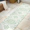 JONATHAN Y Boho Medallion Indoor Outdoor Area Rug 3X5 Teal/Gray, Estrella Textured Weave for Backyard, Patio, Porch, Easy-Cleaning, High Traffic, Pet-Friendly, Non-Shedding (SMB105C-3)(Green/Cream)