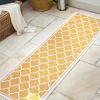 JONATHAN Y Moroccan Trellis Indoor Outdoor Area Rug 3X5 Espresso/Taupe, Trebol Textured Weave for Backyard, Patio, Porch, Easy-Cleaning, High Traffic, Pet-Friendly, Non-Shedding (SMB109B-3)(Yellow/Cream)